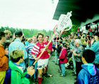 SIF vandt danmarksmesterskabet i fodbold. Æresrunde på Silkeborg Stadion 1994