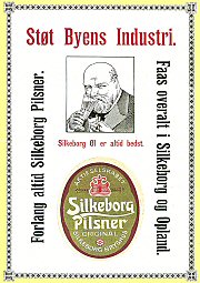 Reklame for Silkeborg Pilsneren